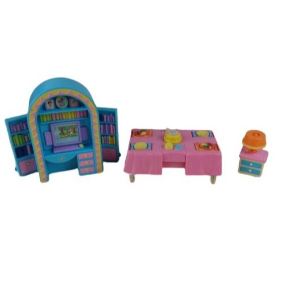 Dora Explorer Doll House furniture Abuela TV Computer Dinner Table Nightstand - Picture 1 of 6